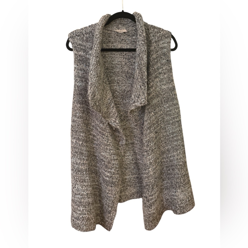 LOFT Heathered Gray Women's Cardigan Vest